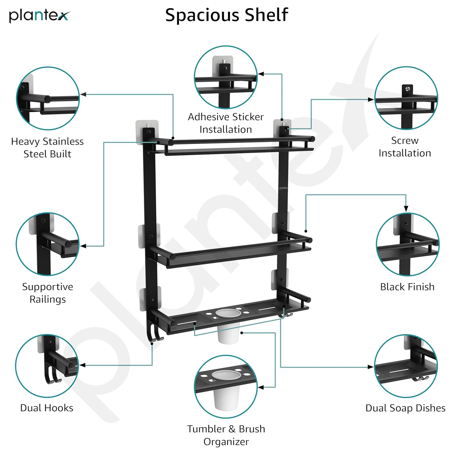 Plantex Bathroom Self - Image 4